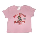 Infant / Baby NCAA Georgia Bulldogs My First Tee T-Shirt - Pink (Size: 6-9)