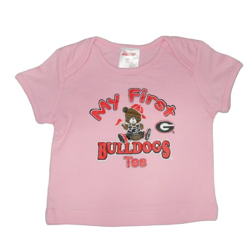 Infant / Baby NCAA Georgia Bulldogs My First Tee T-Shirt - Pink (Size: 6-9)
