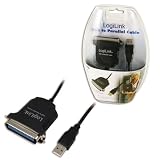 LogiLink USB zu Parralel Adapter Kabel schwarz, 1,8 m