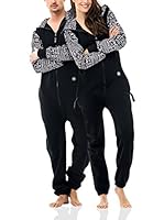 ZIPUPS Mono-Pijama Africana (Negro)