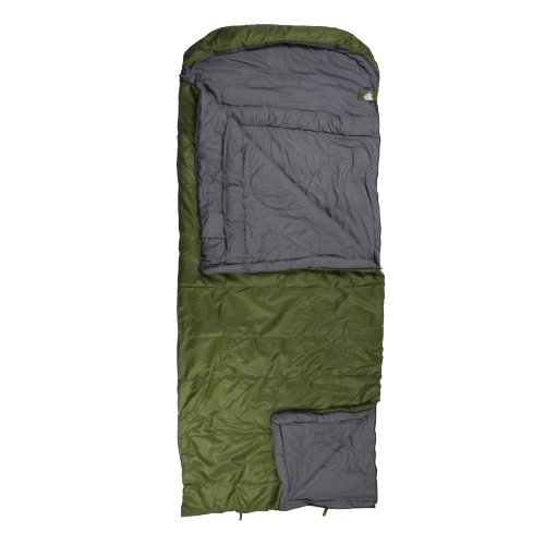 10T Kenai Green Sac de couchage couverture Vert/Gris 235 x 100 cm