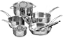 T Fal Jamie Oliver Stainless Steel 9 Piece Cookware Set
