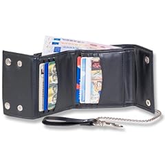 Biker Kettenb�rse Geldb�rse Geldbeutel Portemonnaie mit Kette Kunstleder / Lederoptik Farbe: Schwarz SCHN�PPCHENPREIS