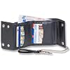 Biker Kettenb�rse Geldb�rse Geldbeutel Portemonnaie mit Kette Kunstleder / Lederoptik Farbe: Schwarz SCHN�PPCHENPREIS