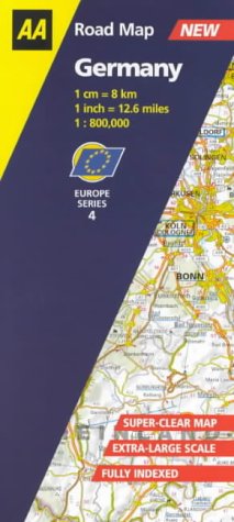 City Travel Guides Discounted  Books : Germany (AA Road Map Europe Series)