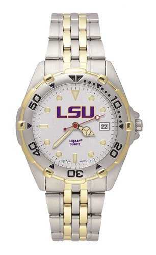 NCAA LSU Tigers Men's All Star Watch Stainless Steel Bracelet