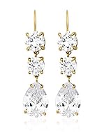 Dyrberg/Kern Pendientes Crystal (Dorado / Transparente)