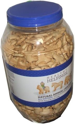 Healthy Helpings All Natural Animal Crackers 45 Oz. Jar (Pack of 3) by Healthy Helpings