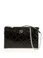 Armani Bolso asa al hombro Acolchado (Negro)