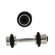 Stainless Steel Fake Plug with Black CZ - 16g Wire - 8g Fake Plug - Sold as a Pair Stainless Steel Fake Plug with Black CZ - 16g Wire - 8g Fake Plug - Sold as a Pair