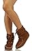 Soda Women's Tying Mukluk Faux Fur Suede Moccasin Ankle Boots