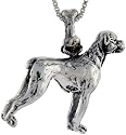Sterling Silver " Boxer " Dog Charm &copy;.