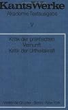 Kritik Der Praktischen Vernunft by Walter de Gruyter & Co