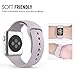 MoKo Apple Watch Band Series 1 Series 2, Soft Silicone Replacement Sports Band for 38mm Apple Watch 2015 & 2016 All Models, LAVENDER (Not fit 42mm Versions)