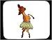 Decorated Mouse Pad with deer, dancing, baby, fawn, tutu