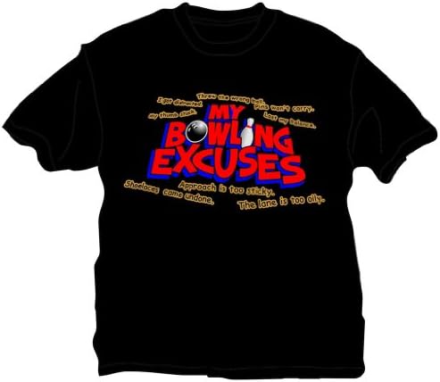 My Bowling Excuse T-Shirt- Black