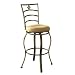 Hillsdale Brookside Marin Swivel 30-Inch Counter Height Stool, Brown Powder Coat Finish
