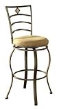 Hillsdale Brookside Marin Swivel 30-Inch Counter Height Stool, Brown Powder ....
