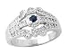 14-kt. Sapphire and Diamond Royal Antique Band