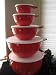 Tupperware Lot 5 Thatsa Mixing Bowl Set Rare 2,6,12,32,42 Cup
