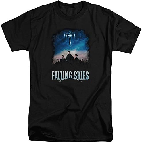 Falling Skies Main Players Mens Big and Tall Shirt Black 2X