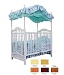Canopy Crib In White Finish By AFG Baby Furniture