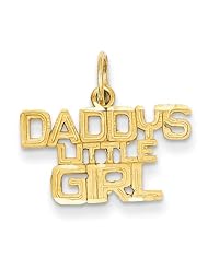14k Daddys Little Girl Charm