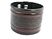 BrownBeans, Retro Unique Print Brown Genuine Leather Men's Bracelet (LBCT3046)