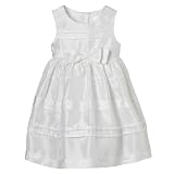 Cherokee Sebring White IG Pleated Bow Dress - 18M