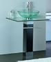 Davina 24" Bathroom Vanity with Glass Countertop