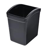 カーメイト(CARMATE) おもり付ゴミ箱 L フレーム付 ブラック CZ265 オモリ