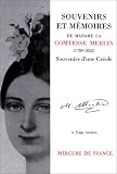 Souvenirs et mémoires de Madame la comtesse Merlin