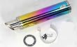GY6 150cc Moped Scooter Performance Exhaust Muffler and Pipe Milti Color Chrome