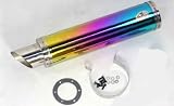 GY6 150cc Moped Scooter Performance Exhaust Muffler and Pipe Milti Color Chrome