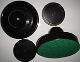 Air Hockey Arcade Quality - 2 x 63mm Pucks and 2 x 95mm Pusher Handles Black