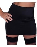 XS1 Black Lycra 'Fantasy Store' Brand Micro Mini (12-13 Inch length) Skirt Bodycon Pull-on