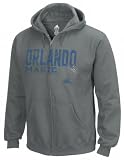 Orlando Magic Black Fringed Full-Zip Fleece Hooded Sweatshirt