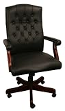 Martha Washington Vinyl Executive Swivel Chair [800V-BLACK]