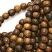 Round Wood Beads Brown 6-6.5mm /16 Inch Strand
