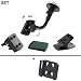 Alternatives Befestigungsset 5in1 für TomTom One 1. Generation / 1st generation zB 4N00.001 , KFZ Halterung, Lüfteradapter Vent Mount, Adapter mit 360° Gelenksockel, Adapterplatte, Frontscheibenhalterung, Lüfterhalterung