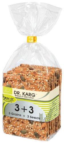 Dr Karg Organic 3 Grain Plus 3 Seeds Crispbread 200 g Dr Karg Organic 3 Grain Plus 3 Seeds Crispbread 200 g picture