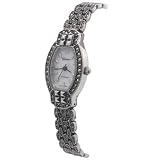 Geneva Platinum Marcasite Rimmed Fashion Watch by Geneva