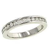 Round Channel Set Diamond Wedding Band .42cttw