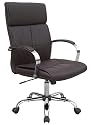 BUFFALO DARK BROWN LUXURY LEATHER OFFICE CHAIR
