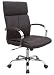 BUFFALO DARK BROWN LUXURY LEATHER OFFICE CHAIR