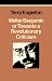 Book Walter Benjamin, Or, Towards a Revolutionary Criticism