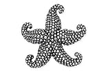 Sterling Silver Oxidized Starfish Pin