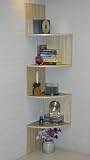 CD / DVD Space Saver Corner Storage Piece in Maple Finish