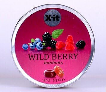 Luckycat German X-it Wild Berry Bonbons Candy 1tin
