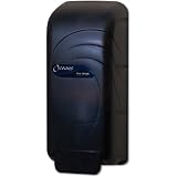 San Jamar S890TBK Oceans Soap Dispenser, 4-1/2 Width, 10-1/2 Height, 4-3/8 Depth, 800ml Capacity, Black Pearl Color